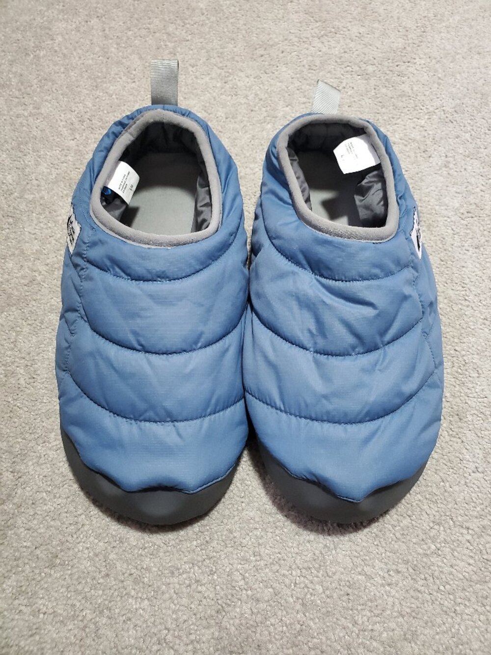 MEC Hut Slippers Pertex Quantum Puffer Nylon Cozy Warm Blue Men's Large, 9-11 - Picture 2 of 11